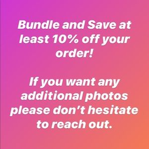 Bundle 2 or More Items & Save ⚠️